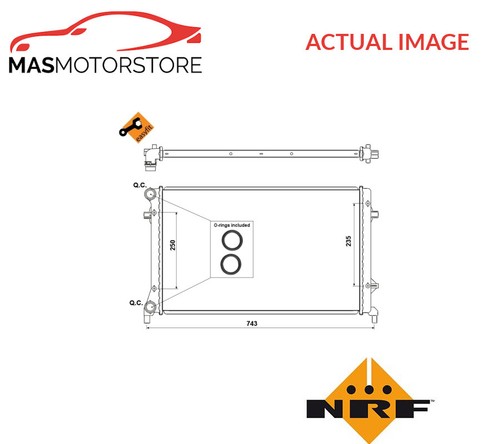 Engine cooling radiator - radiator, nrf
