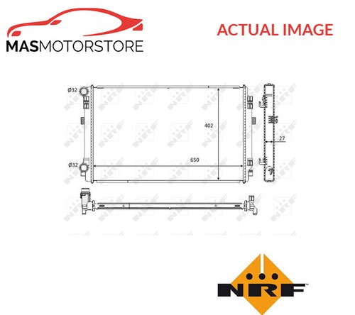Engine cooling radiator - engine, nrf