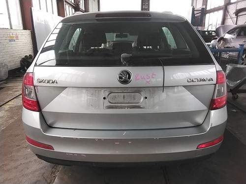 Rear bumper silver skoda - bumper,