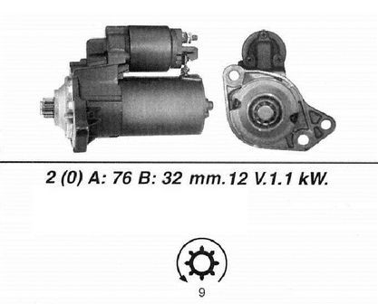 Genuine wai starter motor - starter,